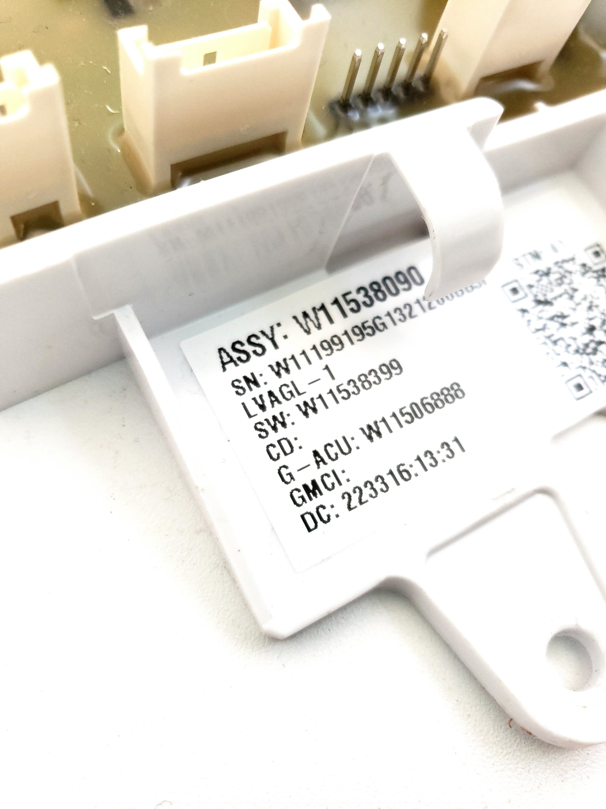 Whirlpool Washer Control Board W11538090