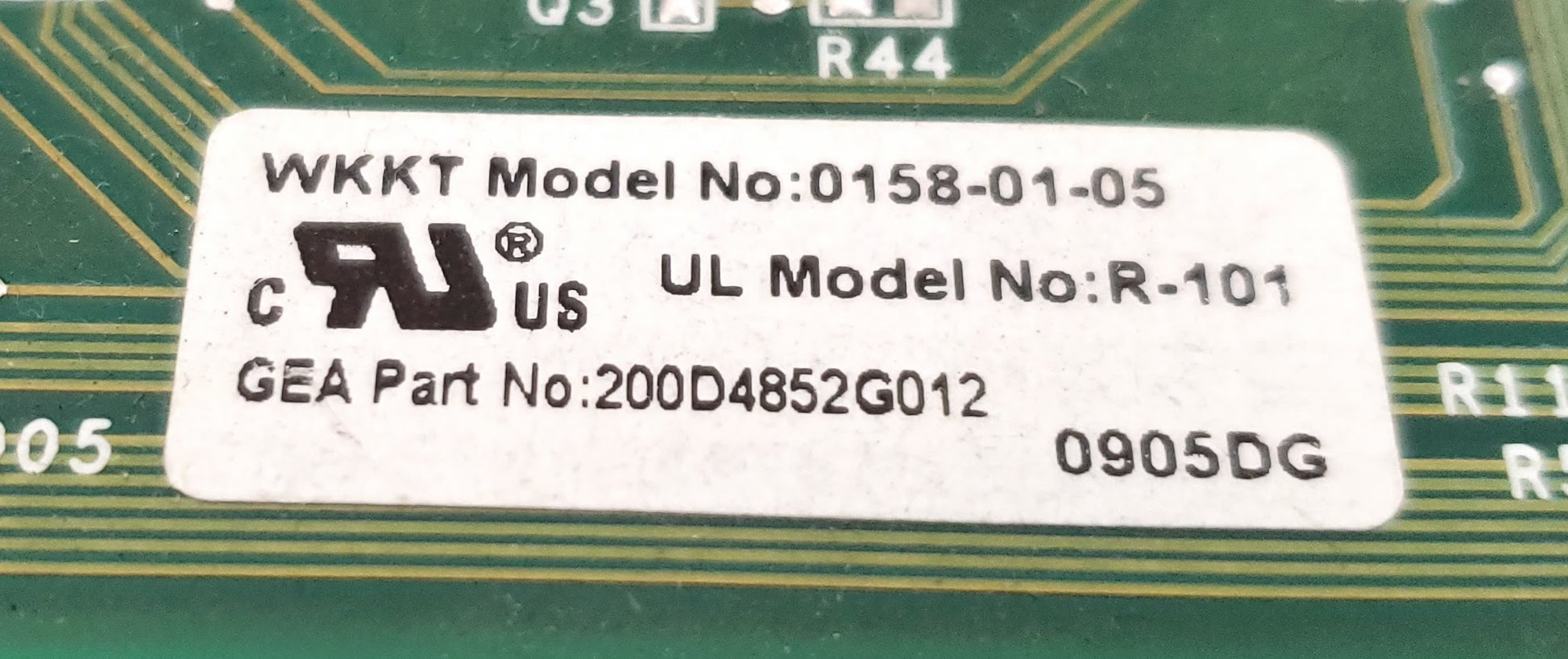 GE Refrigerator Control