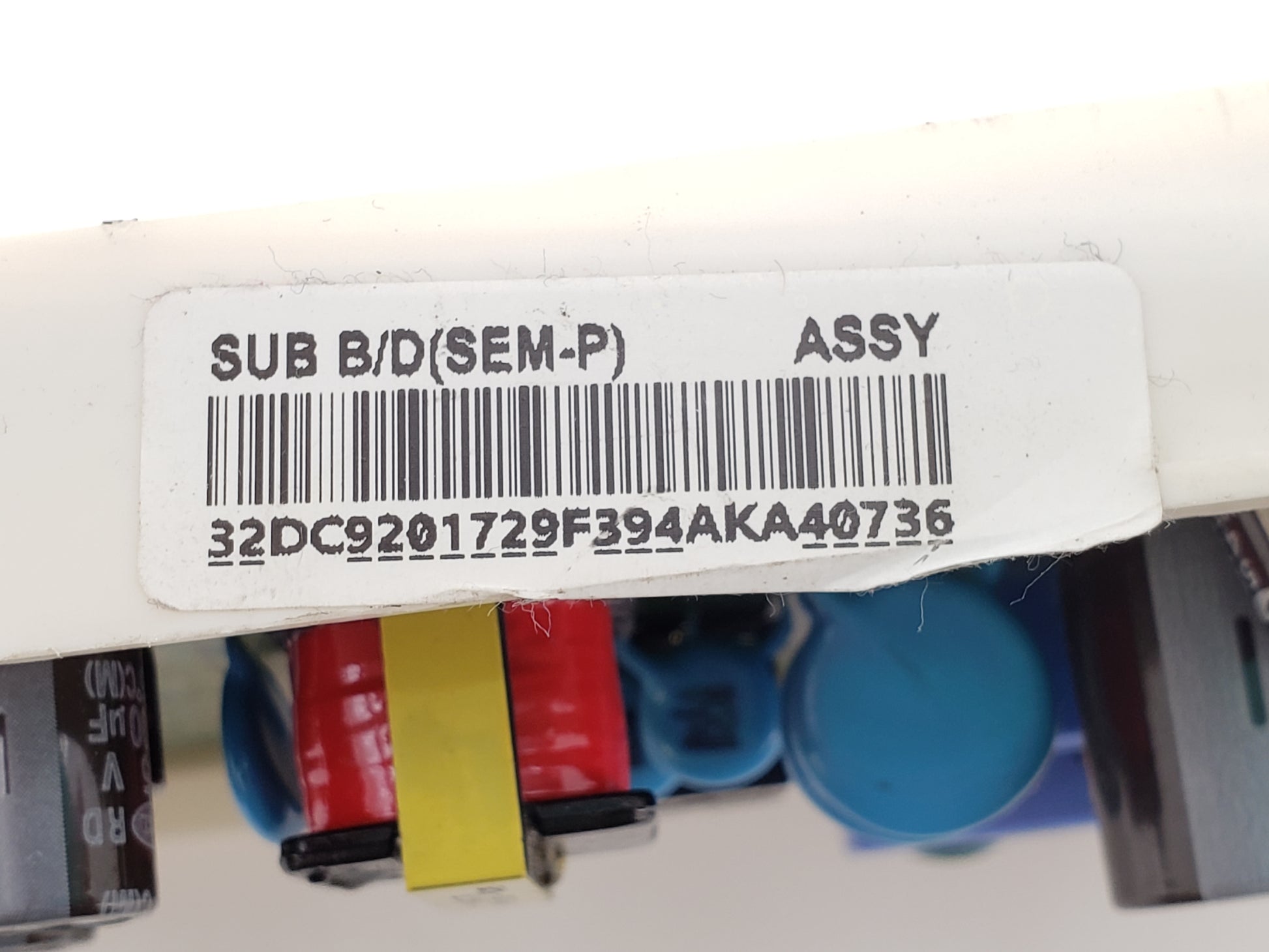 Samsung Dryer Control DC92-01729F