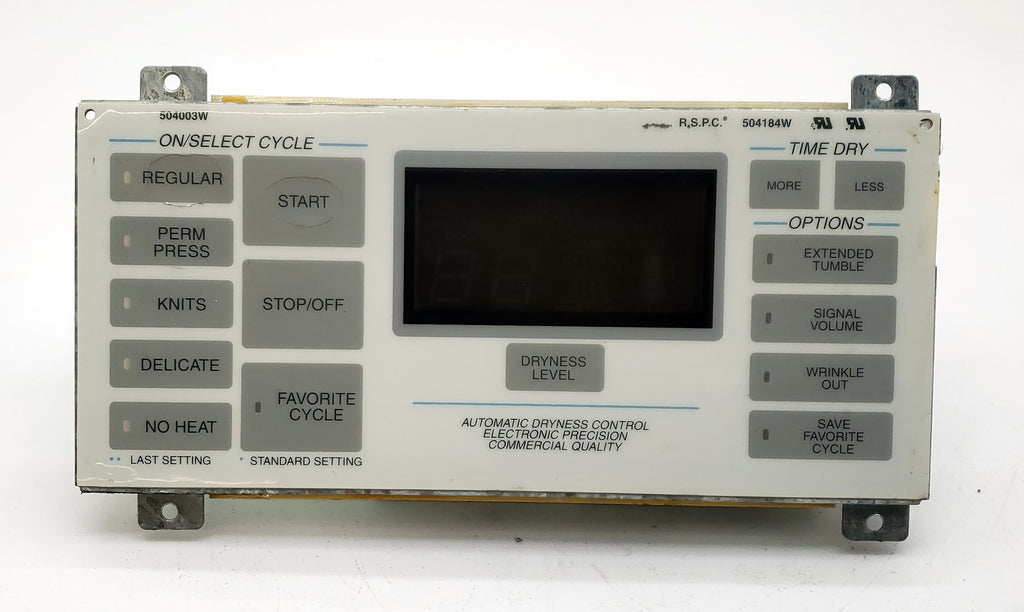 Whirlpool Dryer Control Board 503696