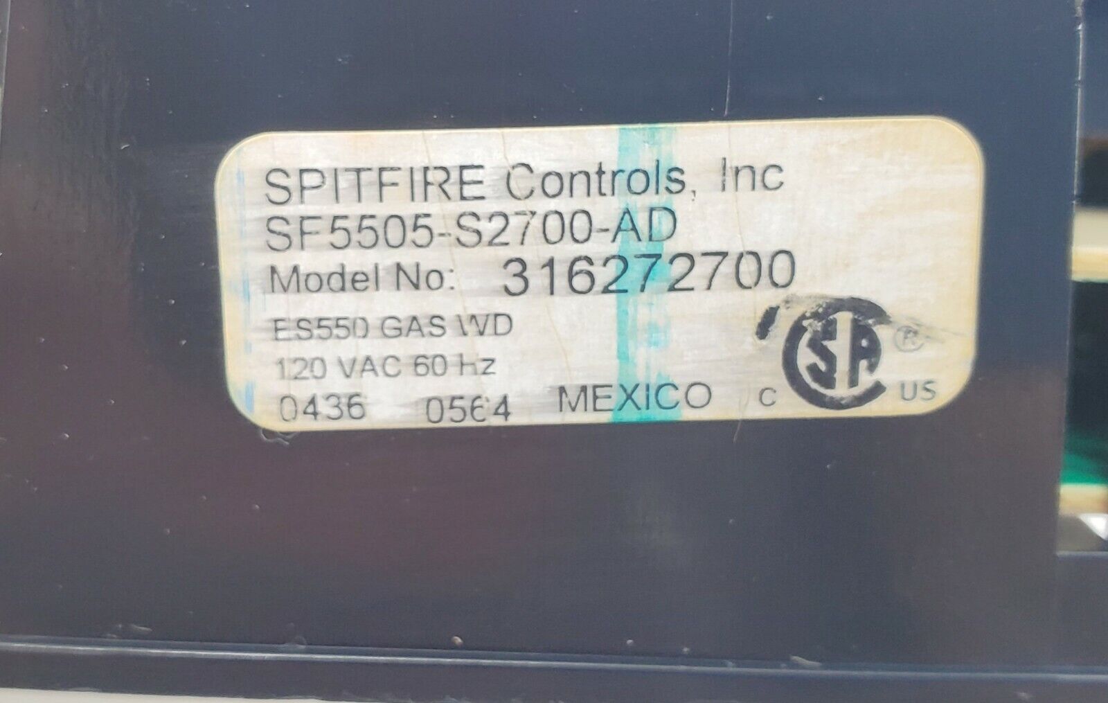 OEM Kenmore Range Oven Control 316272700 Same Day Shipping & Lifetime Warranty