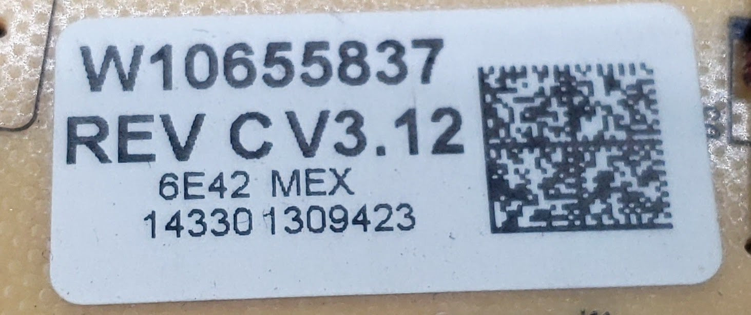 Whirlpool Range Control  W10655837