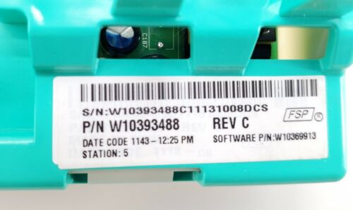 Whirlpool Washer Control Board W10393488