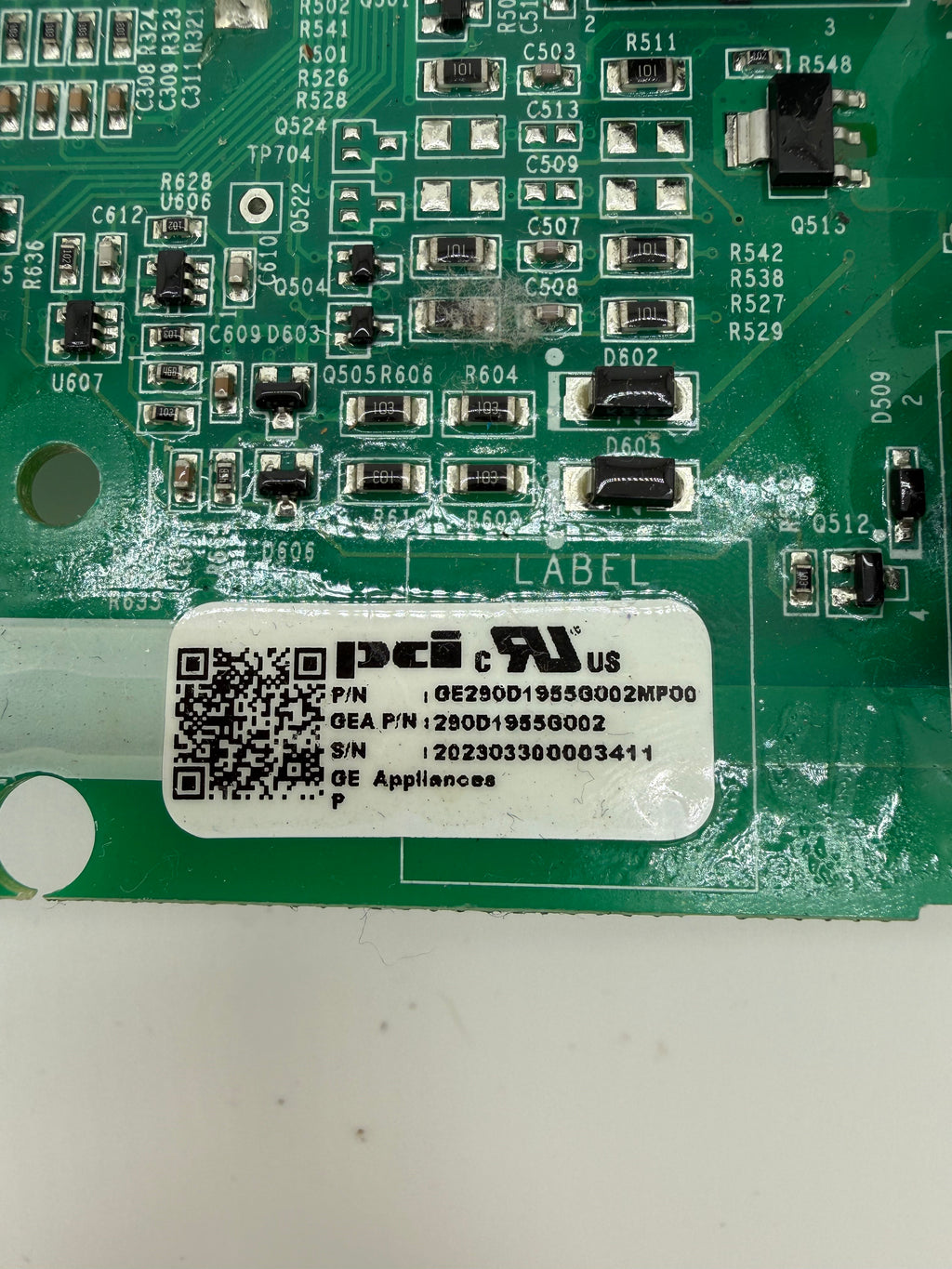 GE Washer Control Board 290D1955G002
