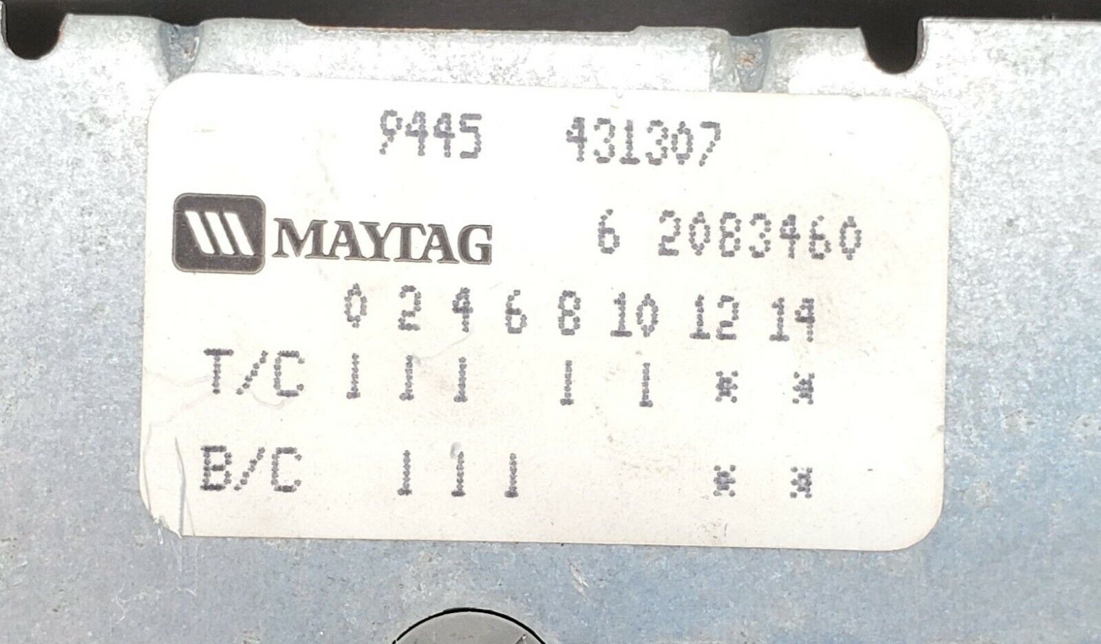 Maytag Washer Timer 62083460