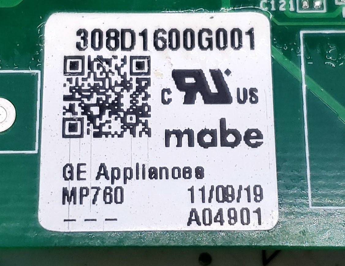 GE Dryer Control 308D1600G001