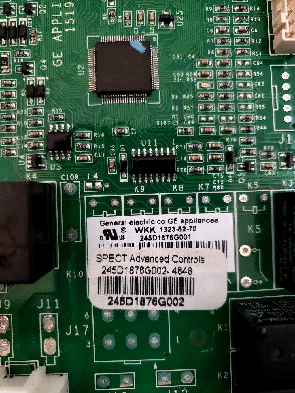 GE Refrigerator Control Board 245D1876G002
