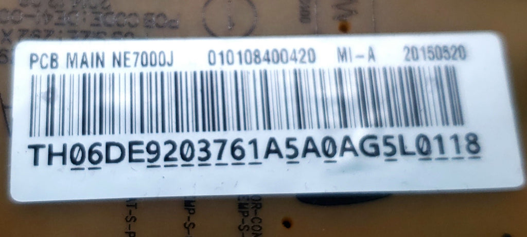 Samsung Range Control  DE92-03761A