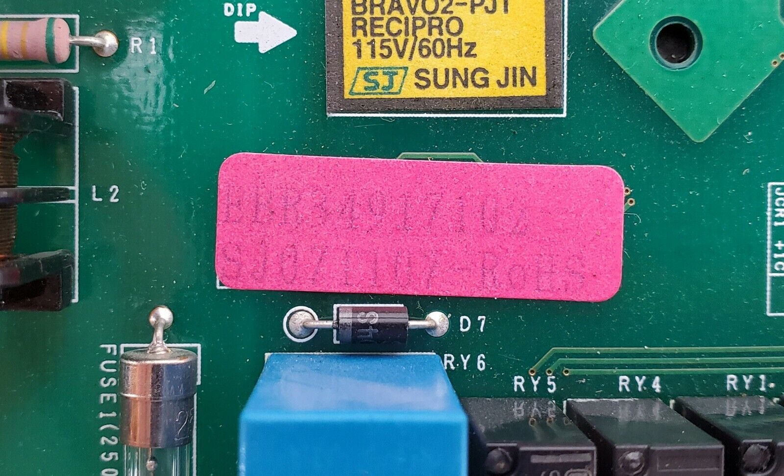 LG Refrigerator Control Board EBR34917102