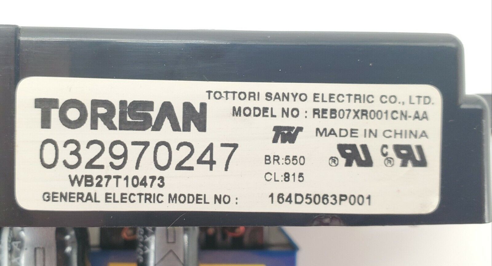 GE Range Control WB27T10473