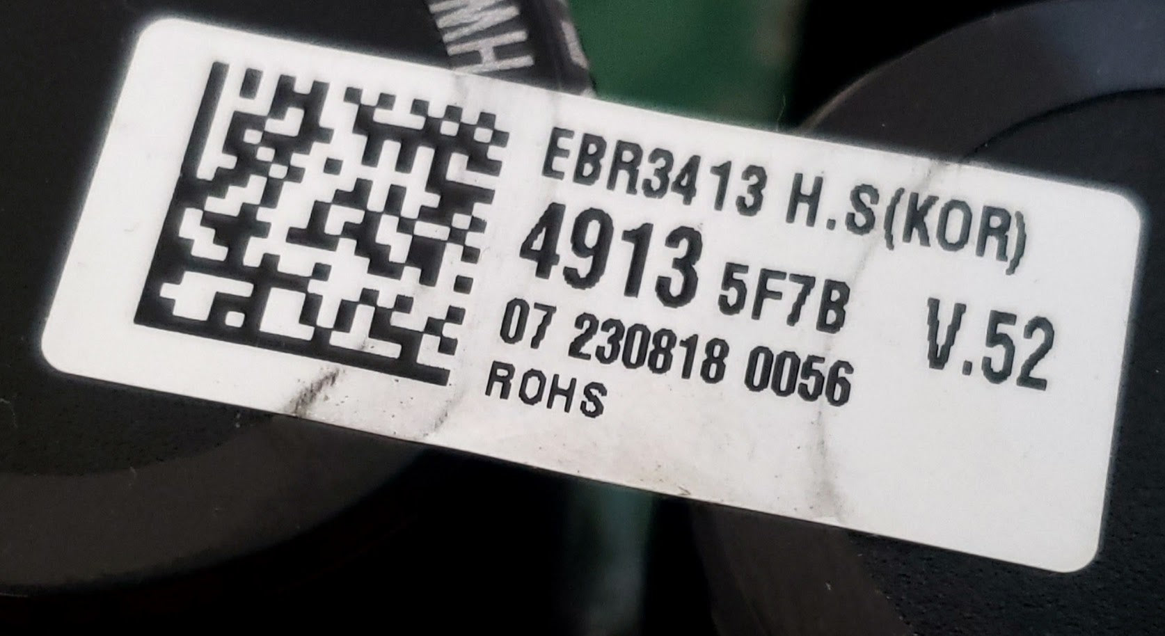 LG Washer Control EBR34134913
