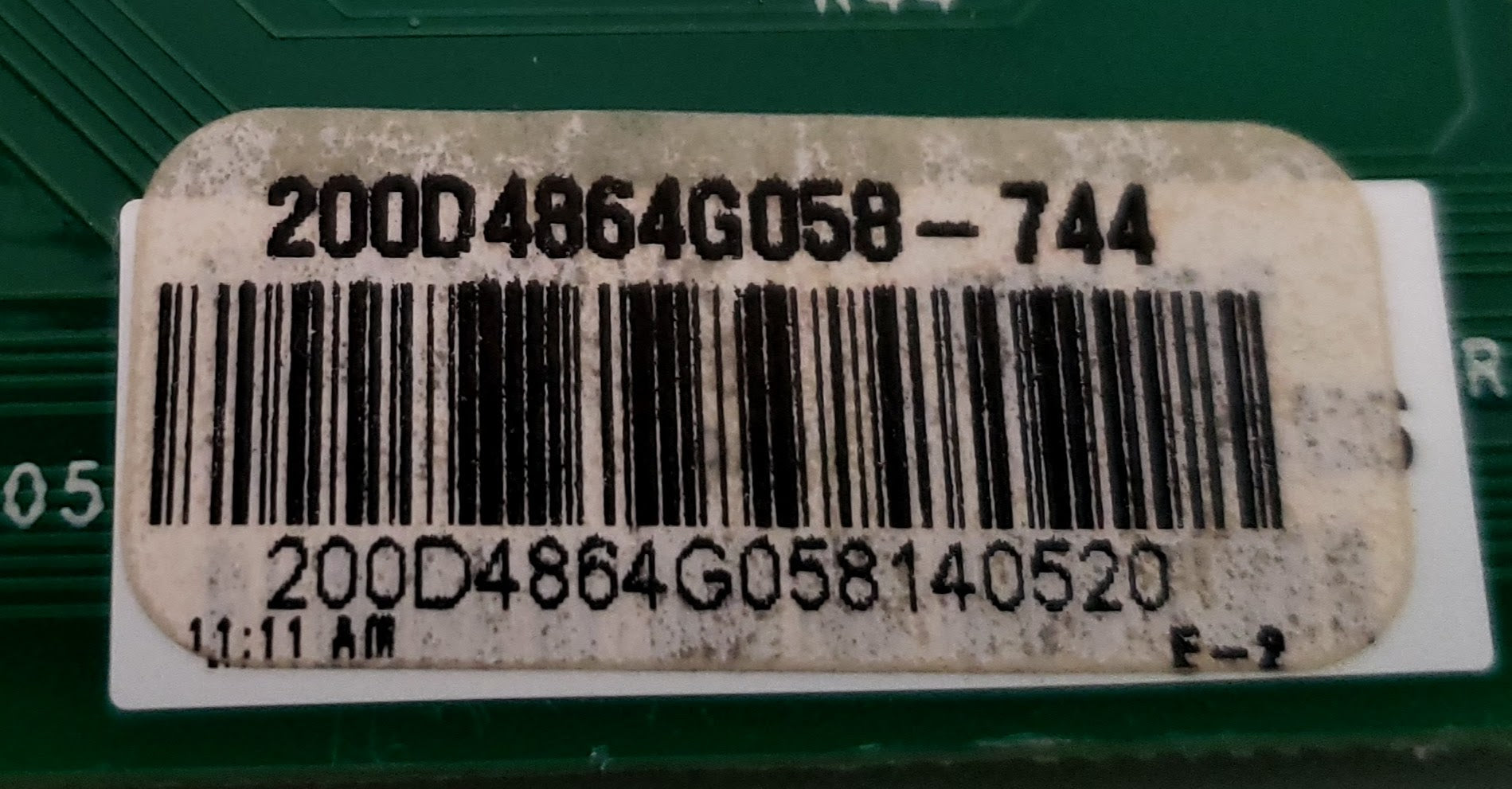 GE Refrigerator Control 200D4864G058