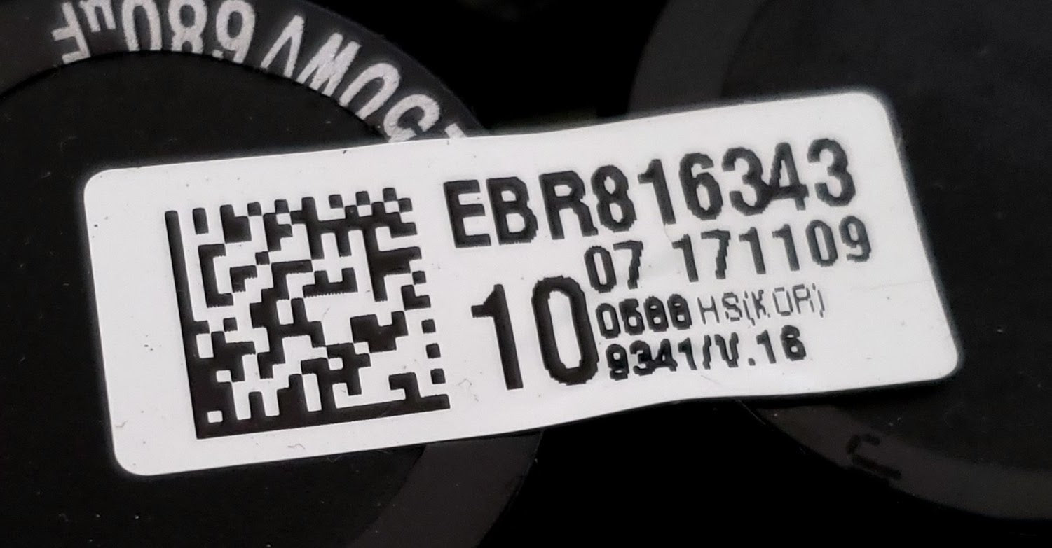 LG Washer Control  EBR81634310