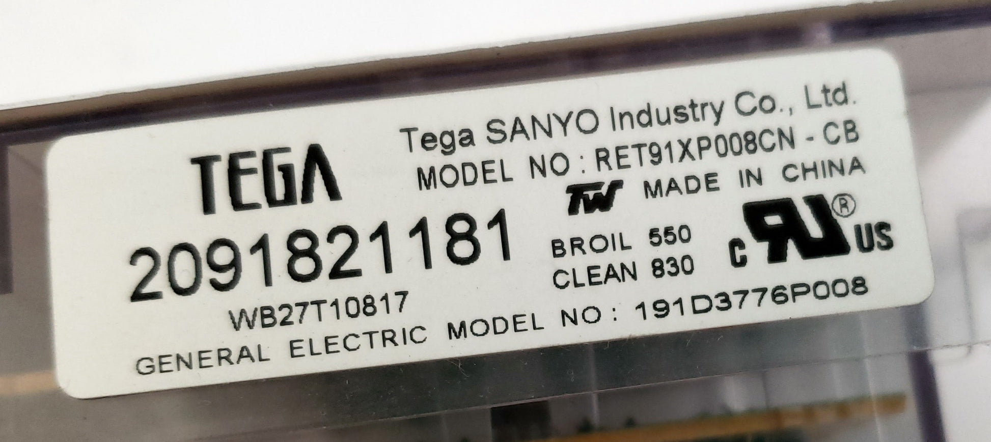 GE Range Control Board WB27T10817