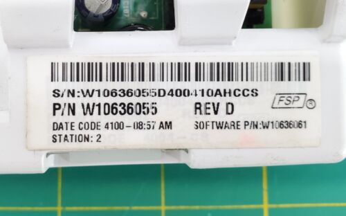 Whirlpool Washer Control W10636055
