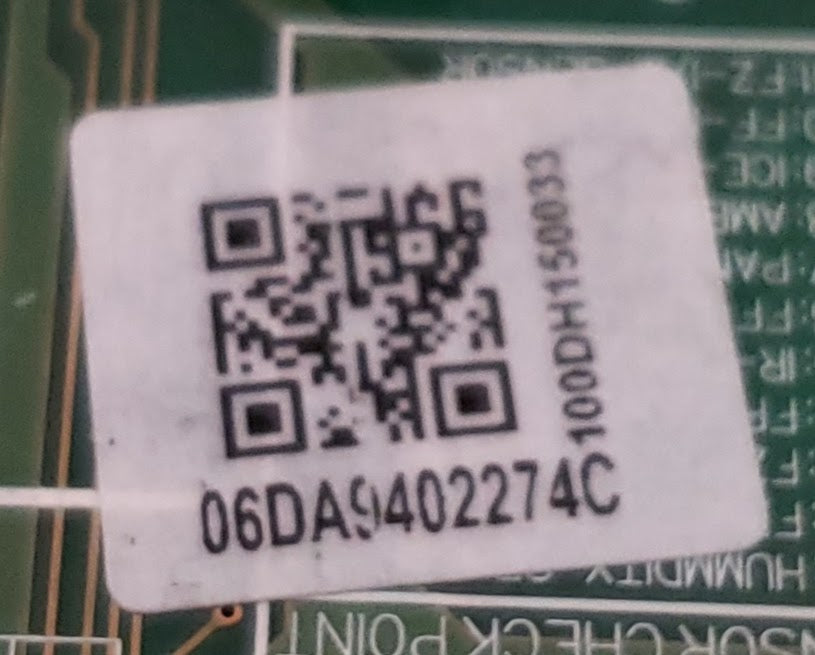 Samsung Refrigerator Control Board DA94-002274C