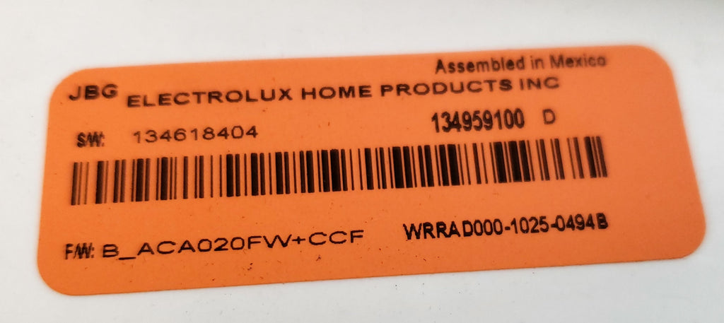 Frigidaire Washer Control  134959100