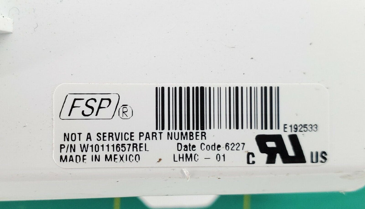 OEM Whirlpool Washer Control W10111657 Same Day Shipping & Lifetime Warranty