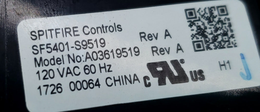 Frigidaire Range Control