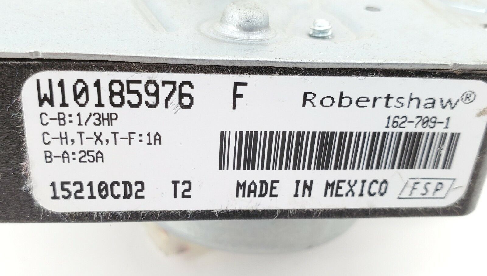 Whirlpool Dryer Timer W10185976