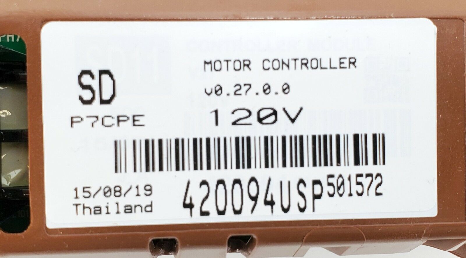 Fisher & Paykel Washer Control  420094USP