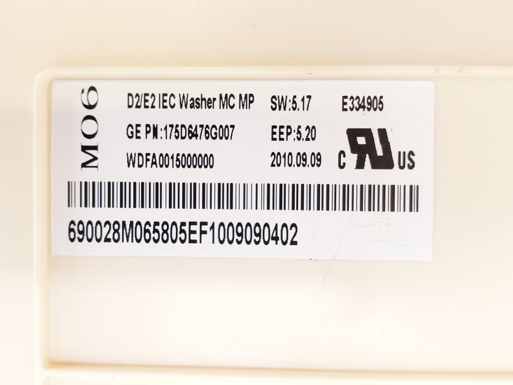 GE Washer Control Board 175D6476G007