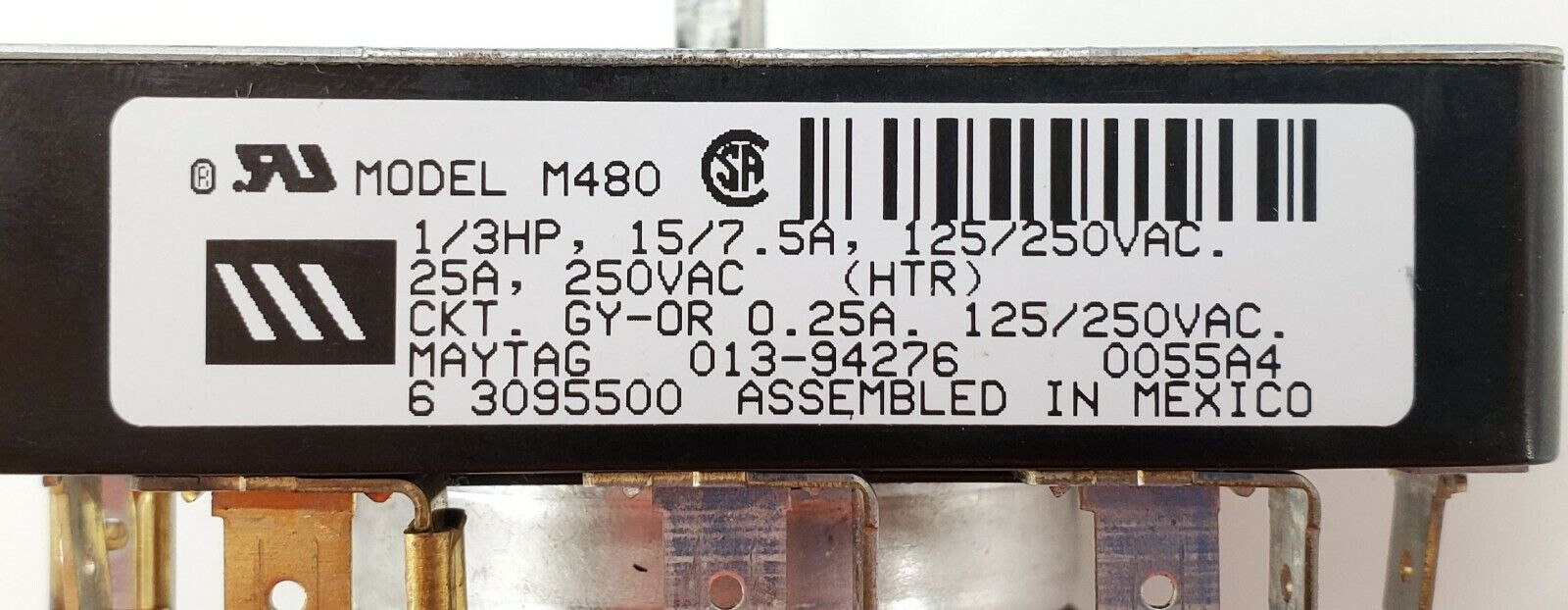 Maytag Dryer Timer 63095500
