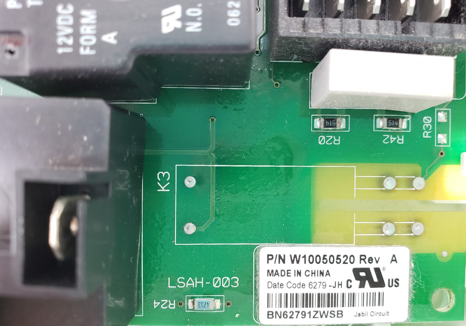 Whirlpool Dryer Control Board W10050520