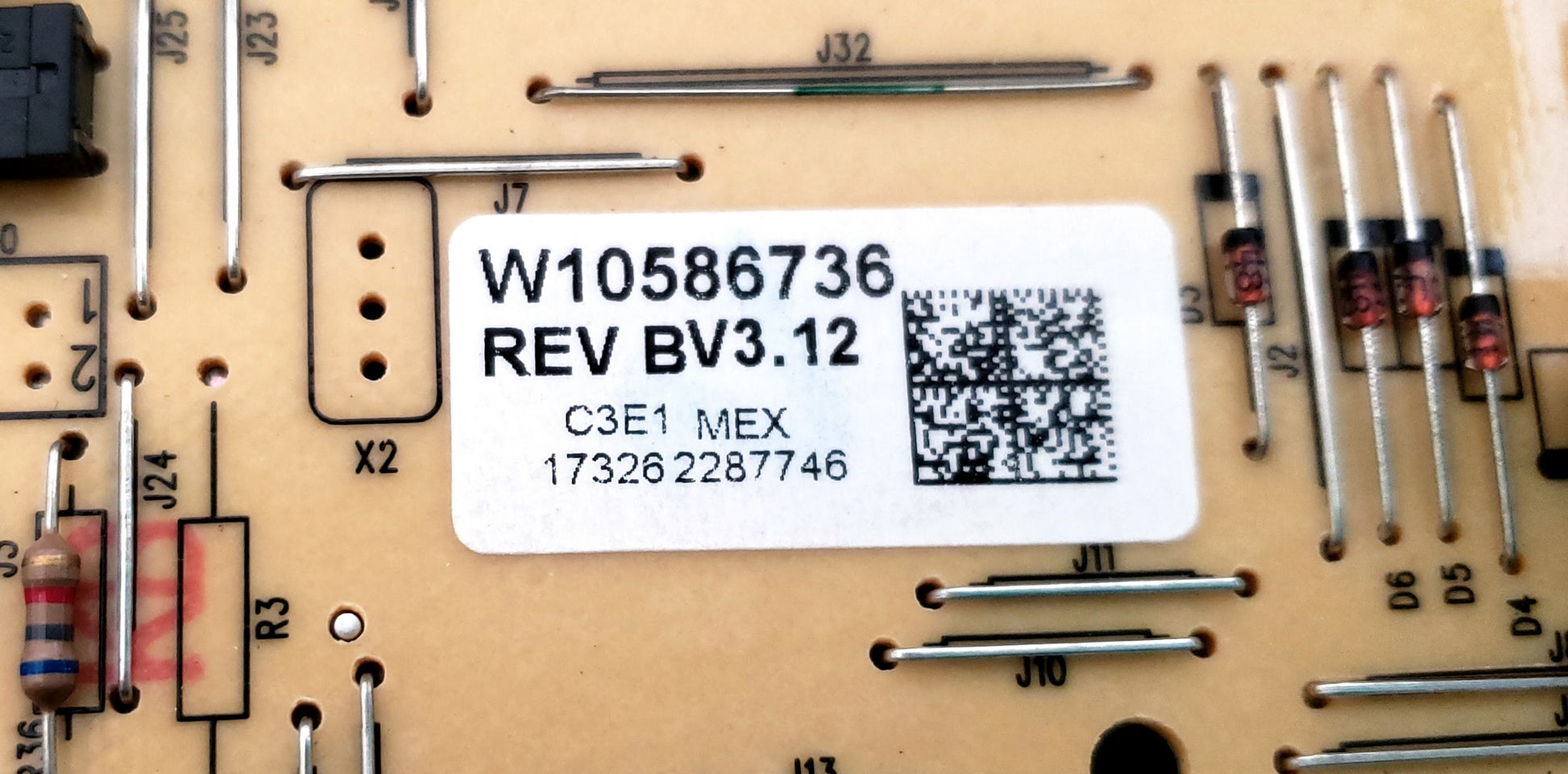 Whirlpool Range Control Board W10586736