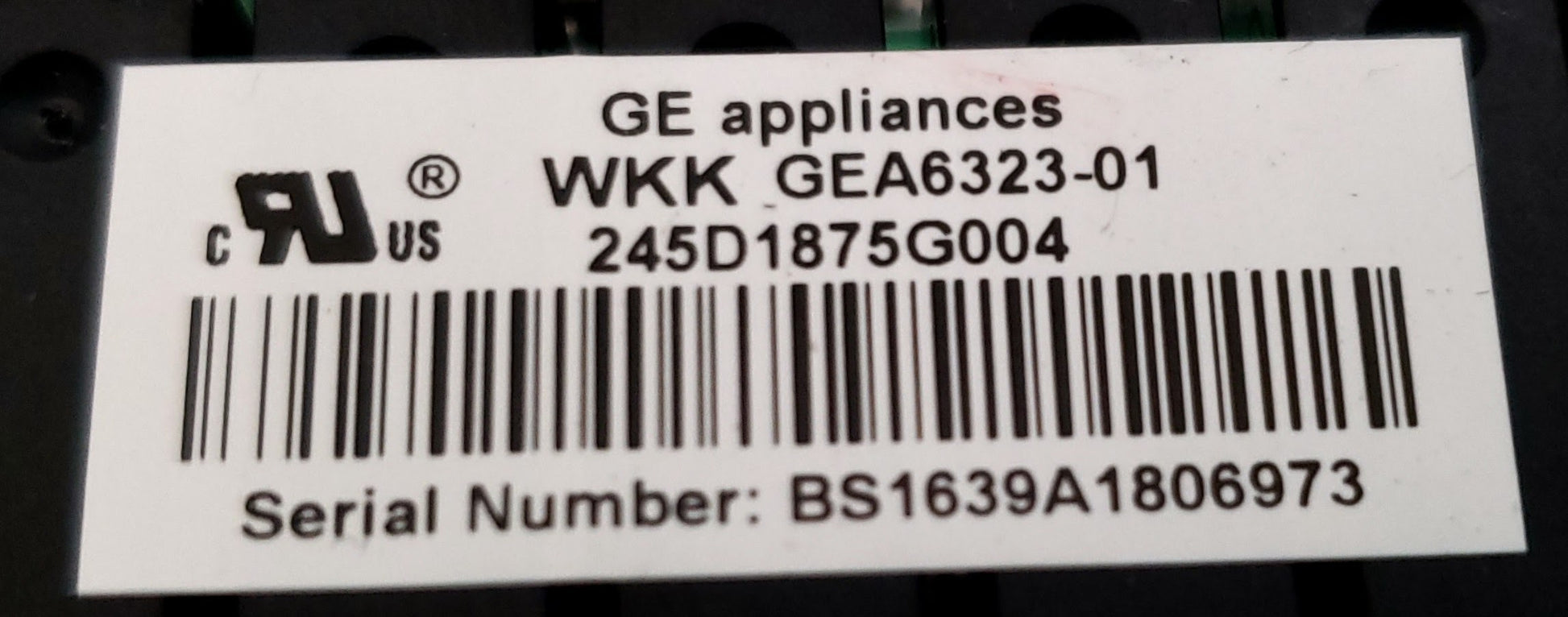 GE Refrigerator Control 245D1875G004