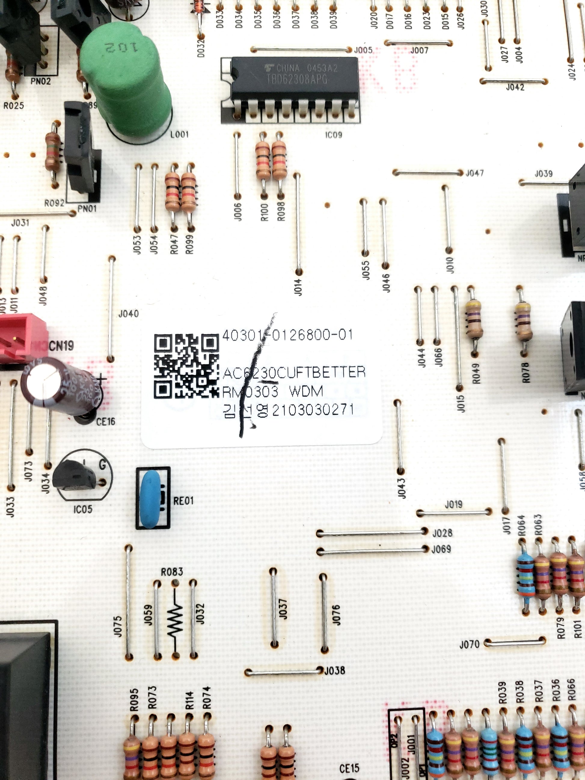 LG Refrigerator Control Board 40301-0126800-01