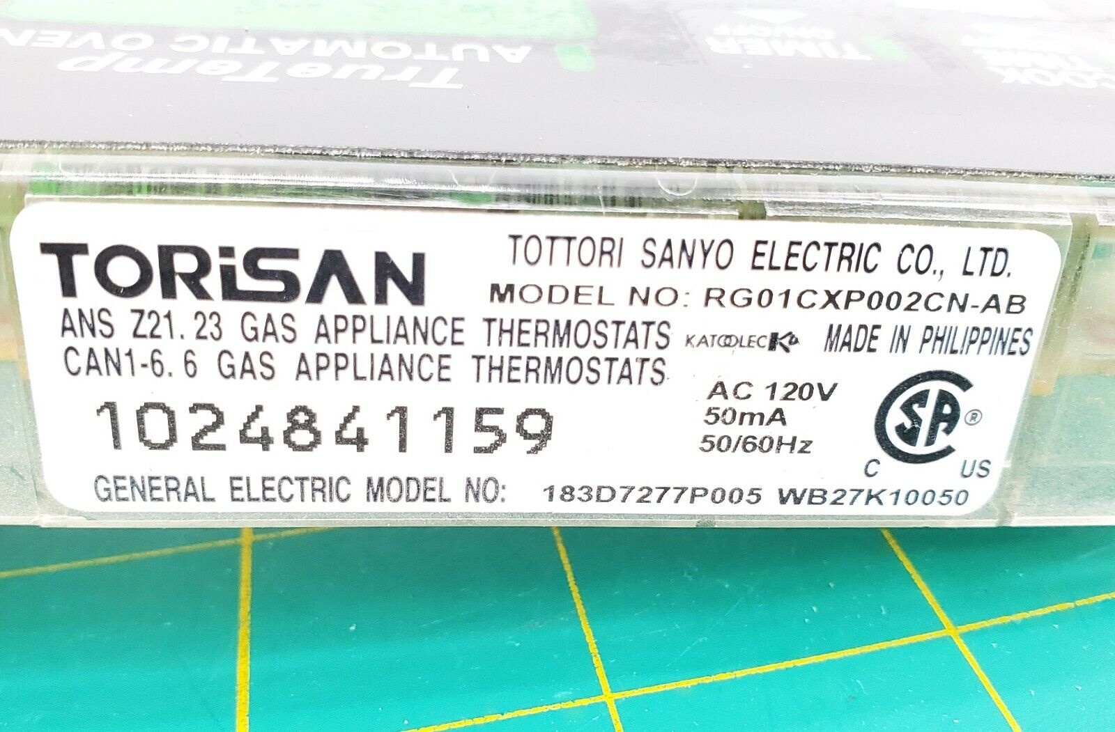 GE Range Oven Control  WB27K10050