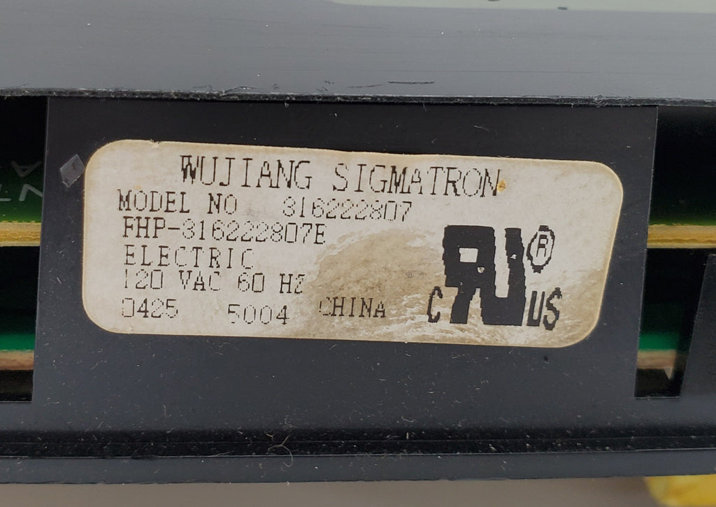 Frigidaire Range Control 316222807