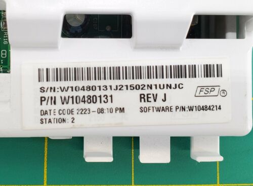 Genuine OEM Whirlpool Washer Control W10480131 Same Day Ship Lifetime Warranty