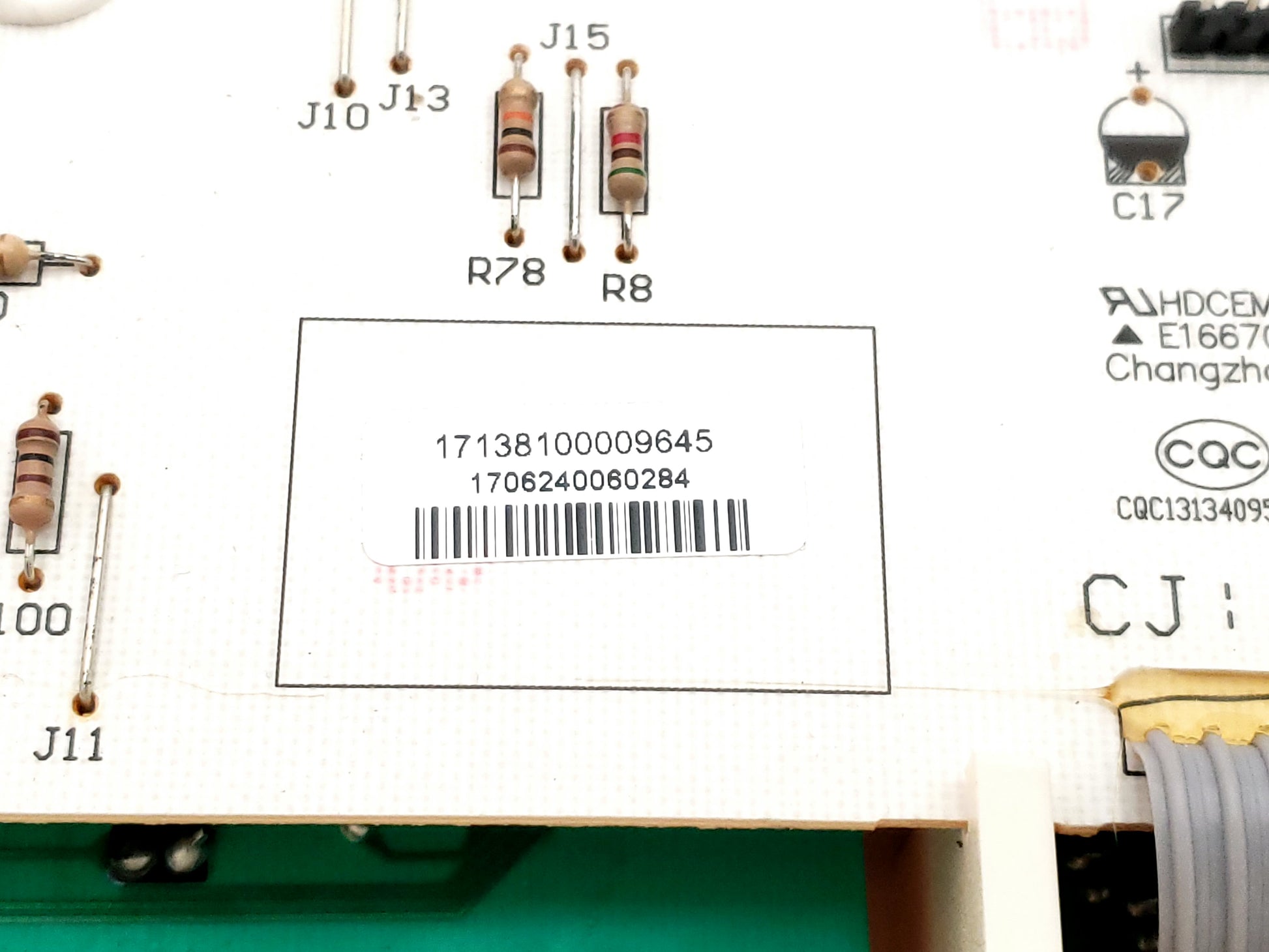 GE Washer Control 17138100009645