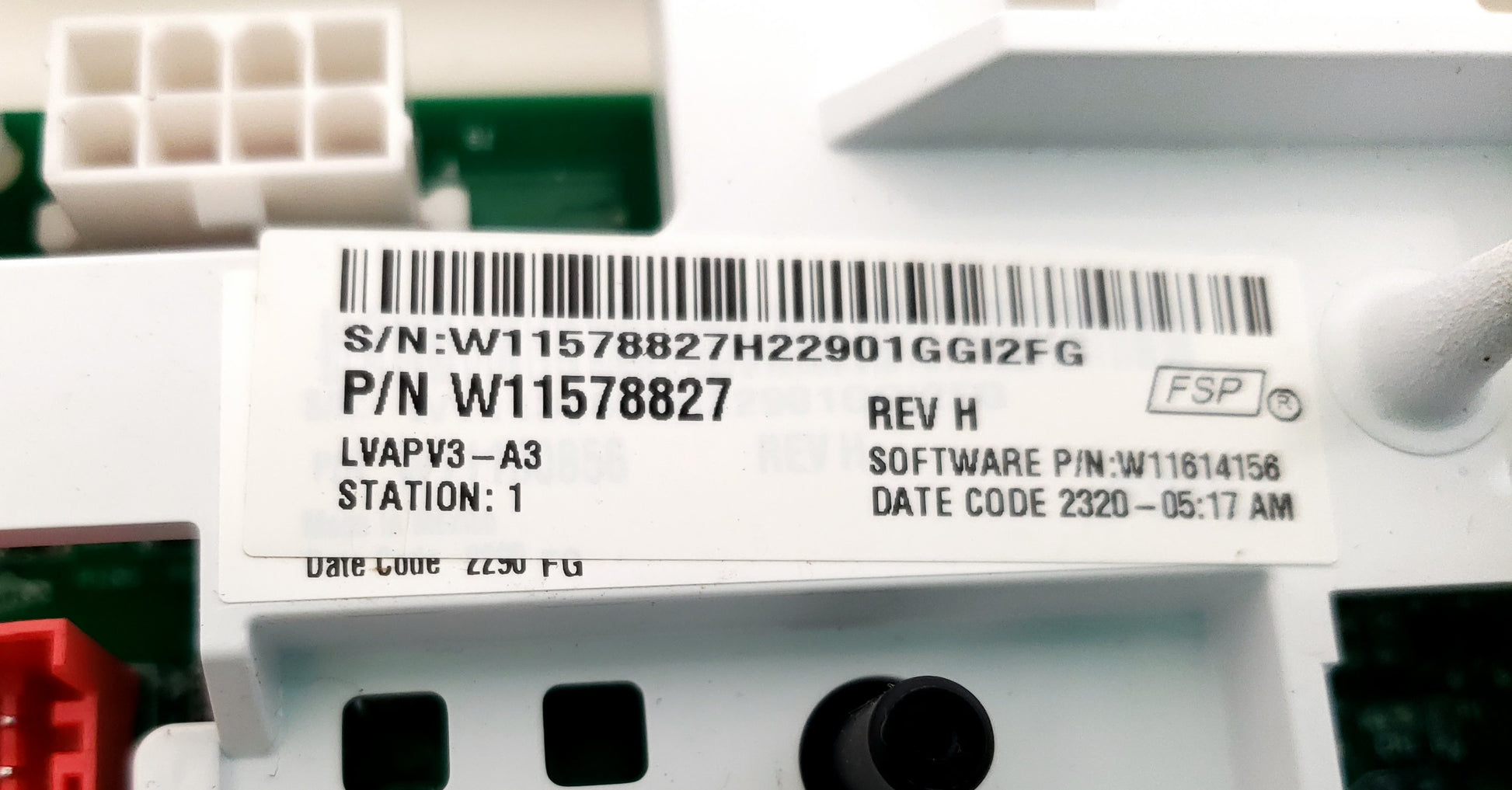 Whirlpool Washer Control W11578827