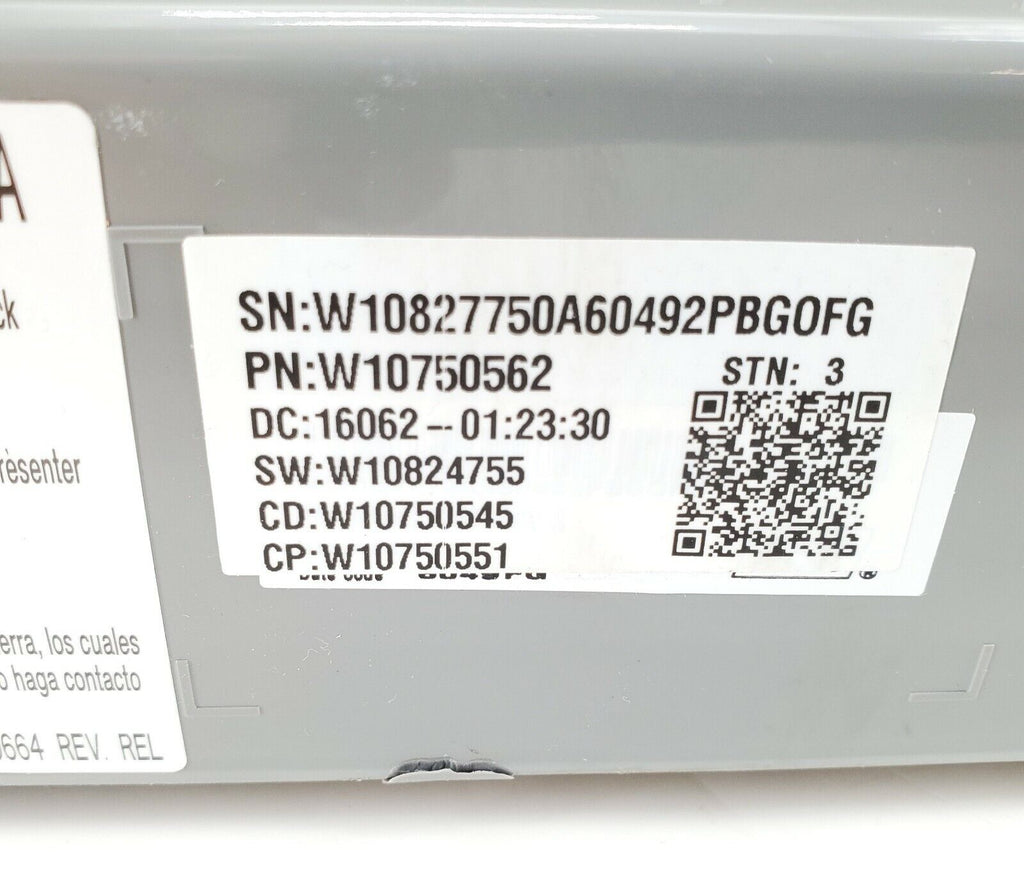 Whirlpool Washer Control  W10750562