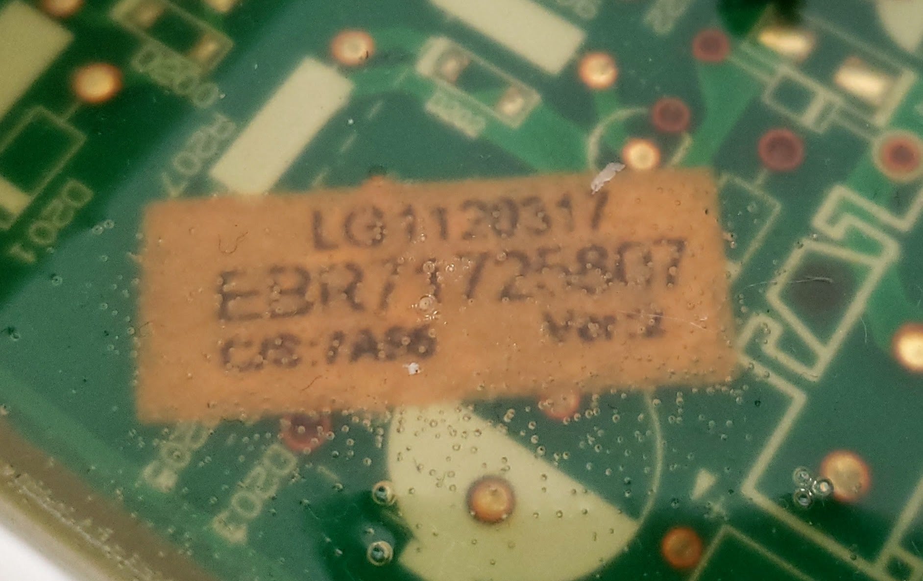 LG Dryer Control EBR71725807