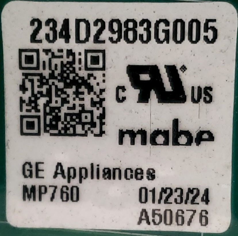 GE Dryer Control 234D2983G005