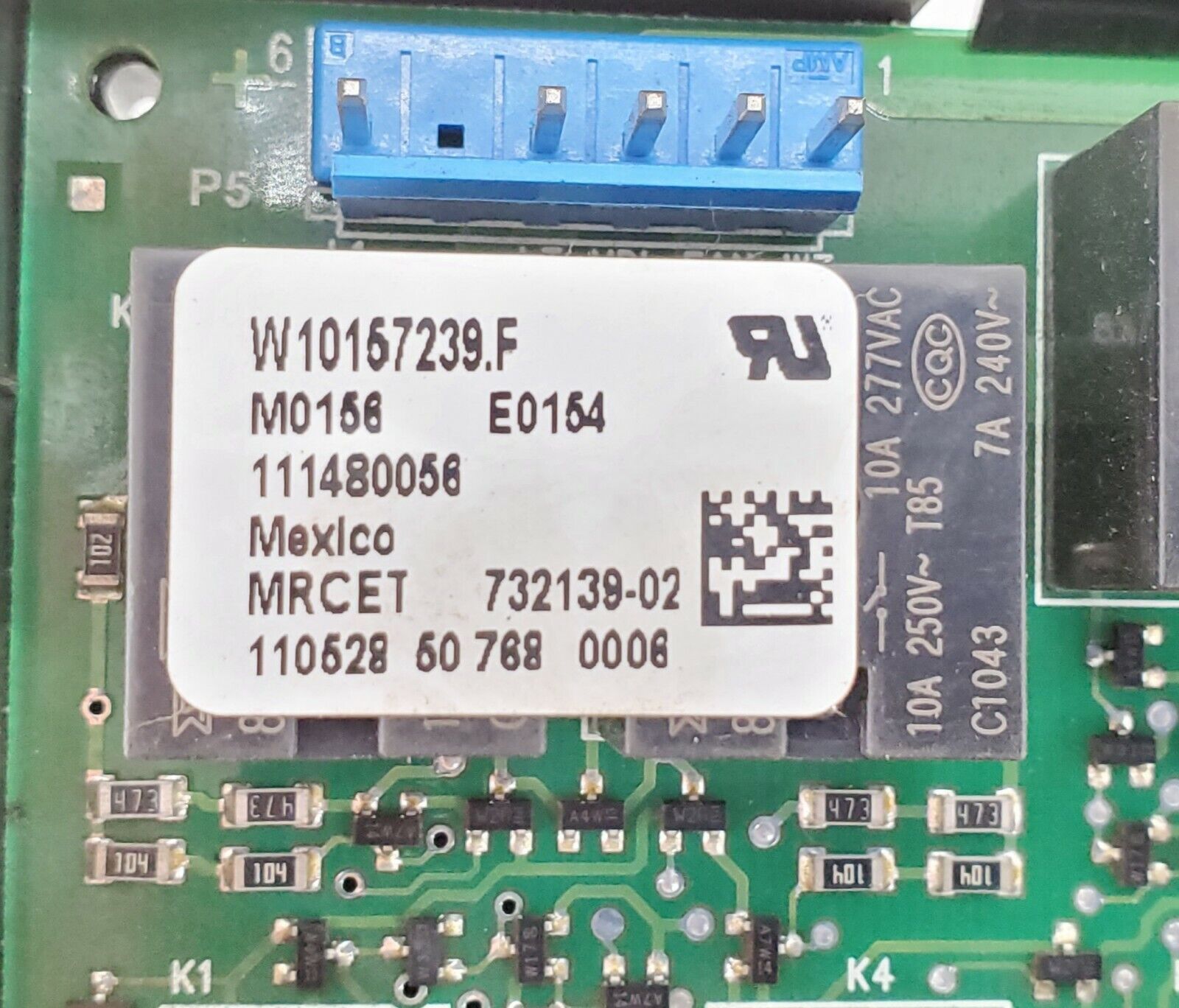 Whirlpool Range Control W10157239