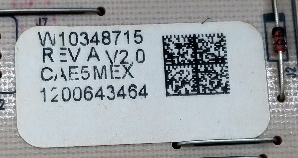Whirlpool Range Control  W10348715