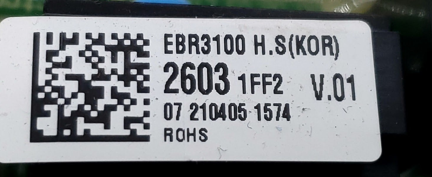 LG Dryer Control EBR31002603