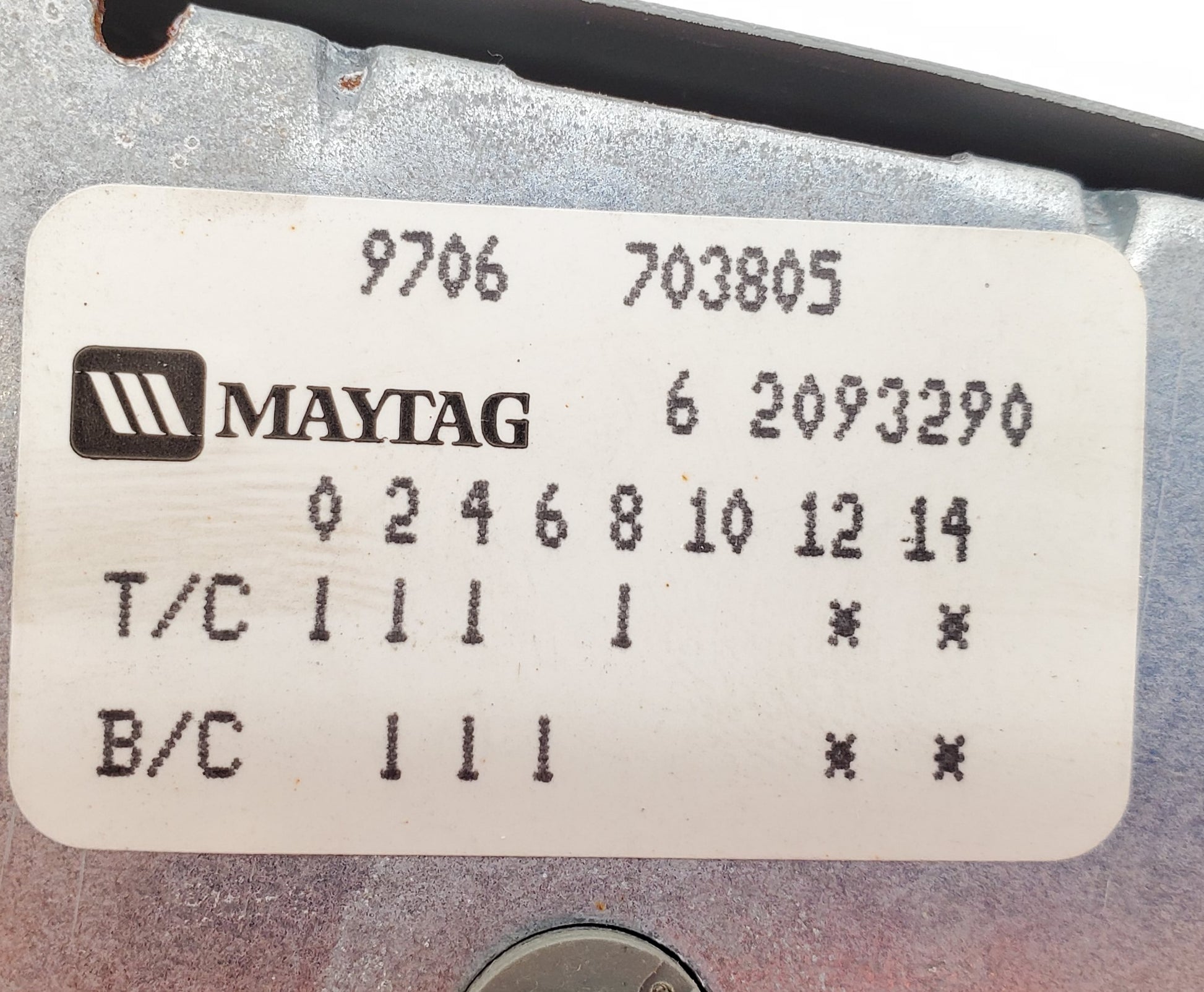 Maytag Washer Timer  62093290