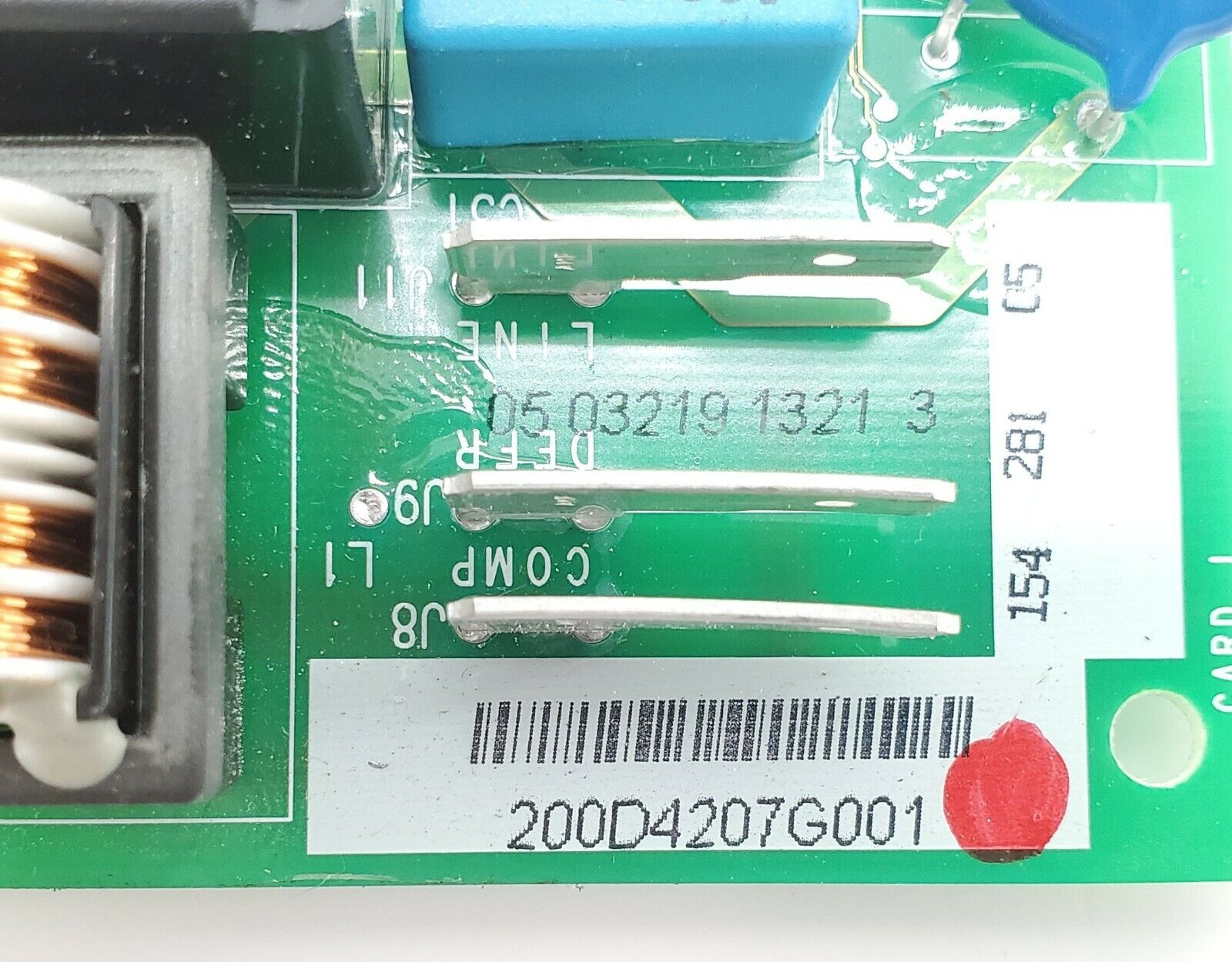 GE Refrigerator Control Board 200D4207G001