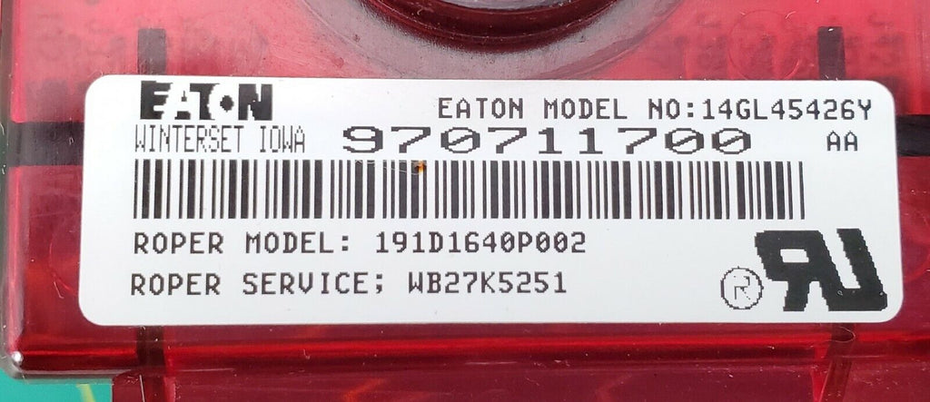 Genuine OEM GE Range Control Board WB27K5251 Same Day Ship **Lifetime Warranty**