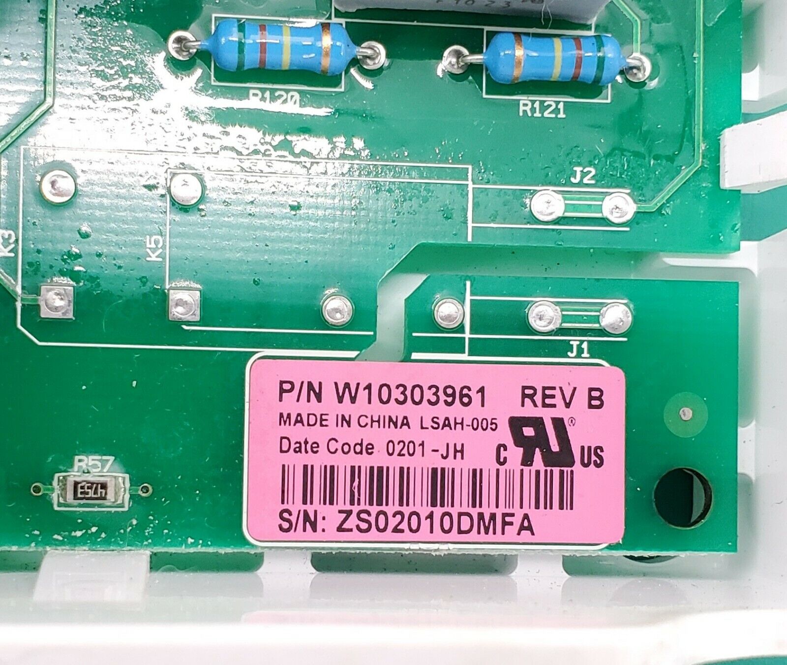 Kenmore Dryer Control Board W10303961