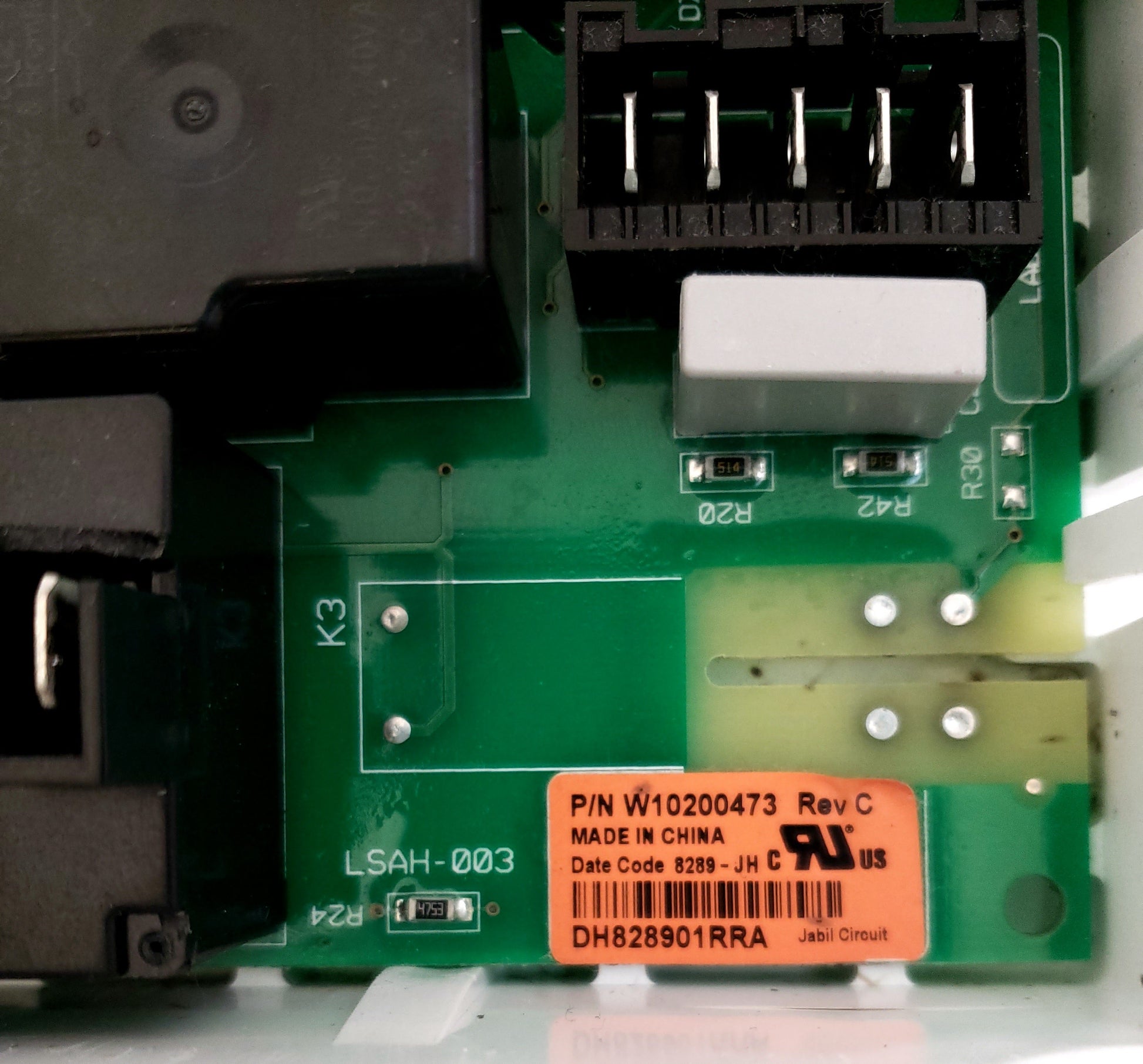 Whirlpool Dryer Control Board W10200473