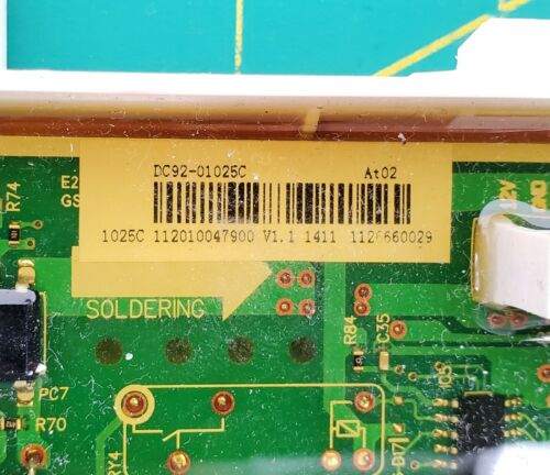 Samsung Dryer Control Board DC92-01025C