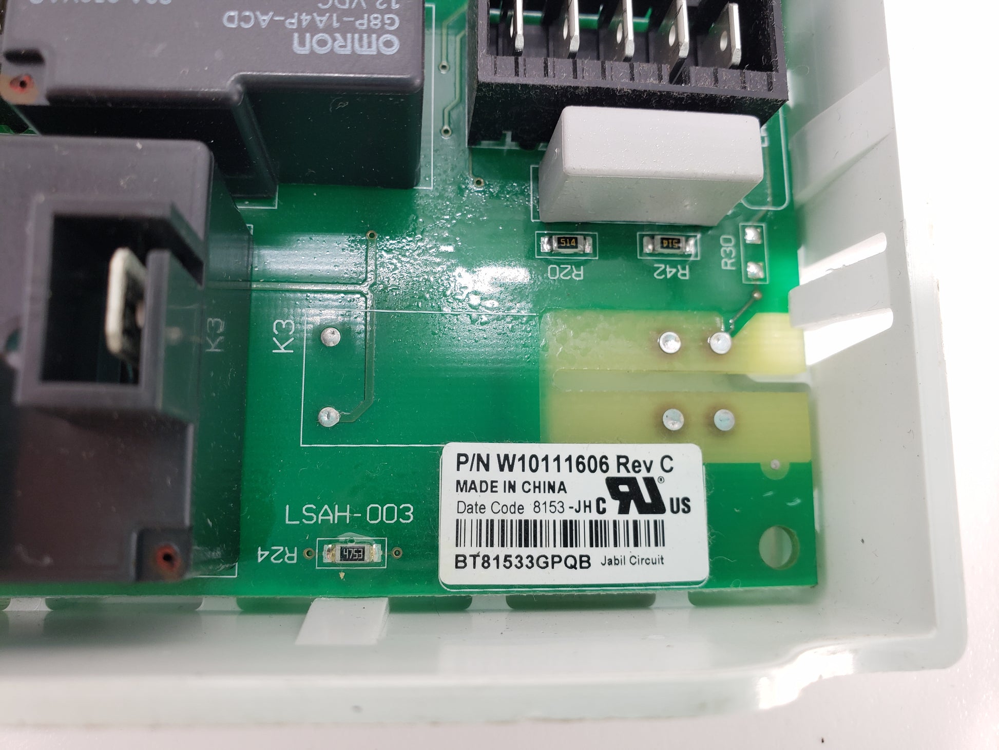 Whirlpool Dryer Control Board W10111606