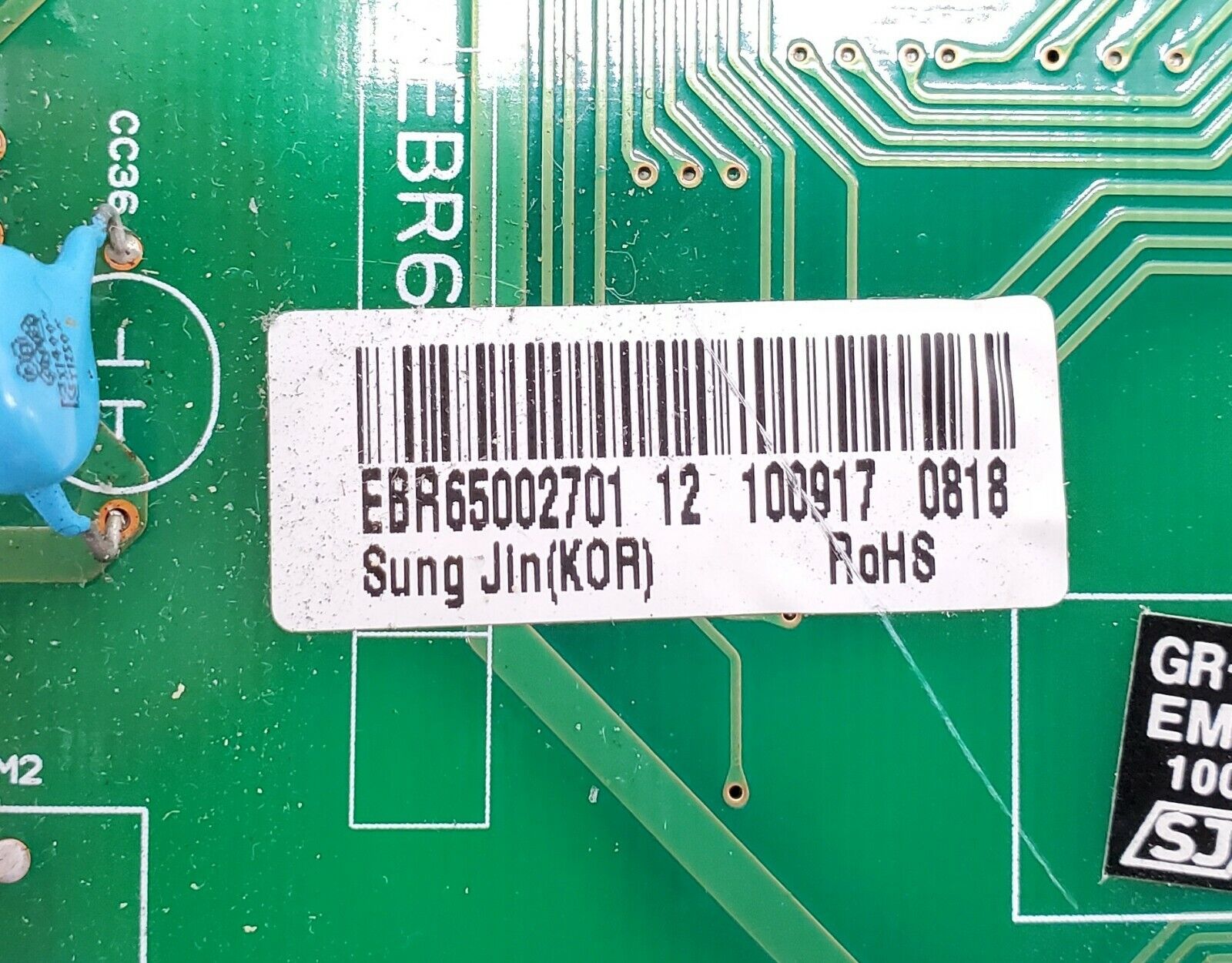 LG Refrigerator Control EBR65002701